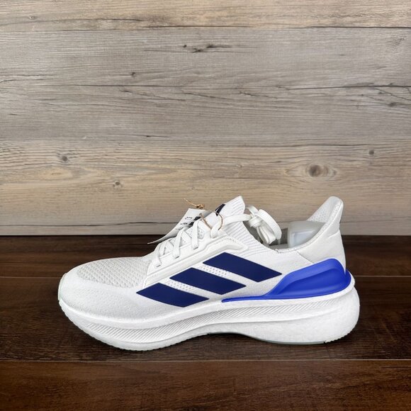 adidas Ultraboost 5X Mens Size 10.5 Cloud White Dark Blue Putty Grey JH7249 - Picture 7 of 9